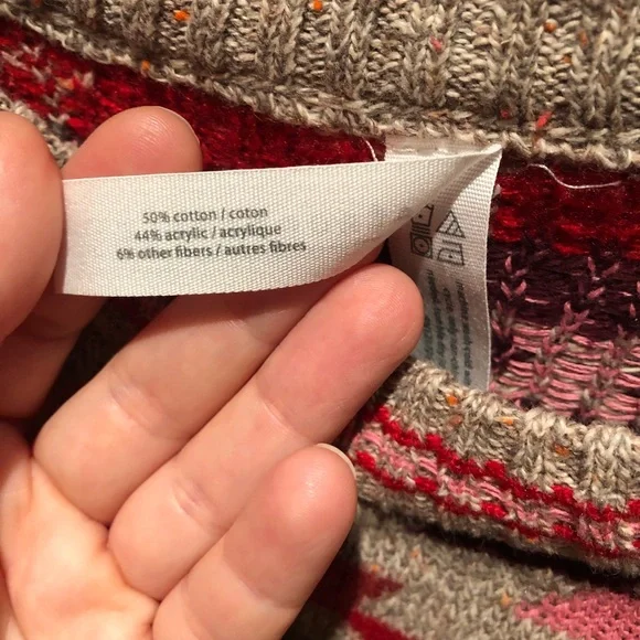 NWT Aéropostale Aztec Geometric Knit Sweater XS • Soft Cozy Fall Winter Pullover - Picture 4 of 7